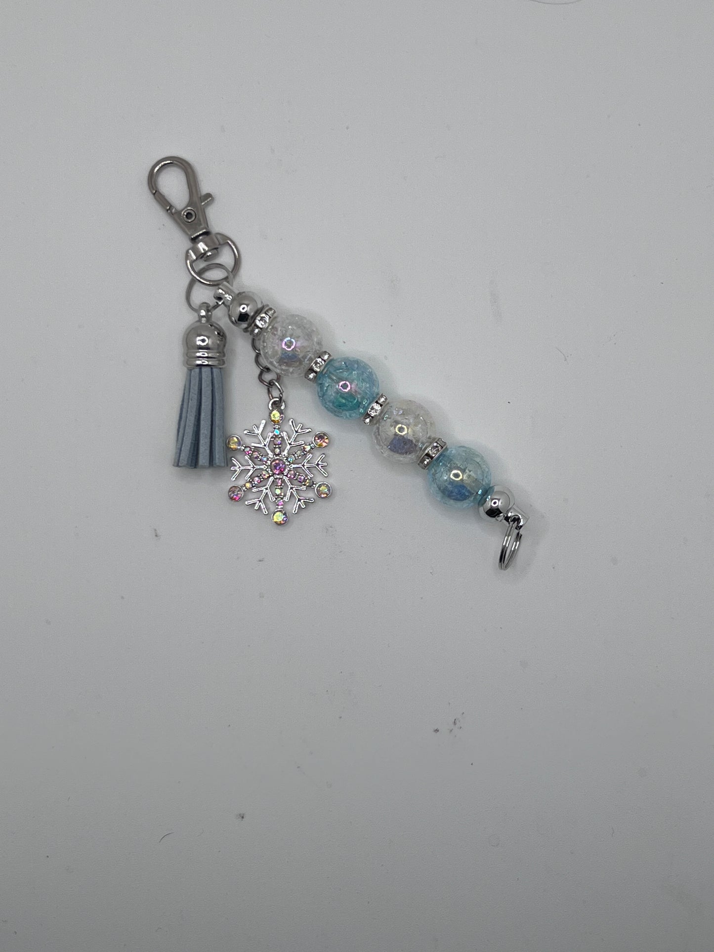Keychain - Blue & White Stick