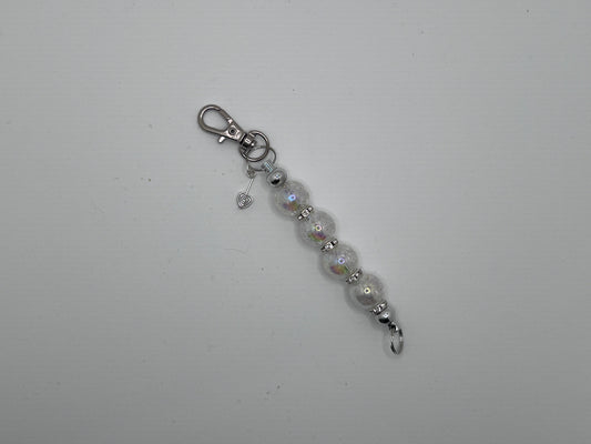Keychain -  White Stick